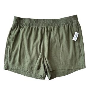 OLD NAVY Olive Green Linen Shorts. Women XL